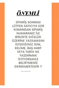 İsimli gözlük, Bride gözlük, Baskılı Gözlük, trend gözlük, gelin damat isim yazılı gözlük ürün fotoğrafı