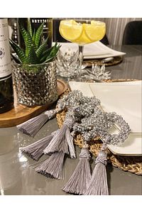 Gümüş Peçete Halkası 6'lı Diamont Set ürün fotoğrafı