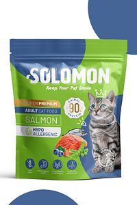 Yetişkin Somon'lu Süper Premium Kedi Maması 1,5 Kg - Hipoalerjenik - Düşük Tahıllı ürün fotoğrafı
