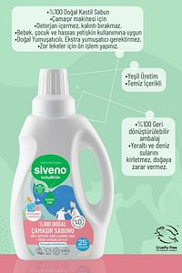 %100 Doğal Bebek Çamaşır Sabunu Kendinden Yumuşatıcılı Bitkisel Deterjan Konsantre Vegan 750 ml ürün fotoğrafı