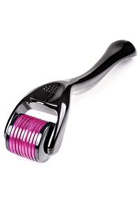 0.5mm Titanyum Uçlu Dermaroller Siyah Roller Iğneli Masaj Aleti Saç Sakal Çıkarma Tarağı 540 İğne ürün fotoğrafı