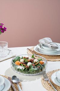 Selen Concept El Yapımı Büyük Boy Cam Salata Kasesi ürün fotoğrafı