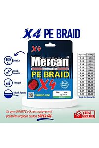 Mercan Pe Örgü Premium 4x Ip 300 M Yeşil Misina ürün fotoğrafı