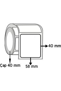 40x58 Mm 500 Sarım Terazi Etiketi 1.kalite Termal Kağıt Rulo 10 Adet ürün fotoğrafı