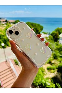 Iphone 14 Plus Ve 15 Plus Kamera Korumalı 3d Oyuncak Inci Tasarımlı Silikon Kılıf ürün fotoğrafı