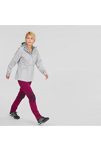Quechua Kadın Outdoor Yağmurluk - Alacalı Gri - Mh100 ürün fotoğrafı