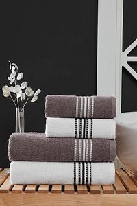 4 Lü Banyo Havlusu Seti Elvin Kahve - 70 X 140 ürün fotoğrafı