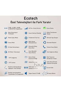 Ecotech 12 000 Btu R32 Inverter Split Klima. ürün fotoğrafı