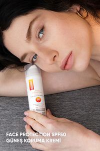 Face Protection Cream Spf 50+ | Nemlendirici Yüz Güneş Kremi | Suya Dayanıklı | 50 ml ürün fotoğrafı