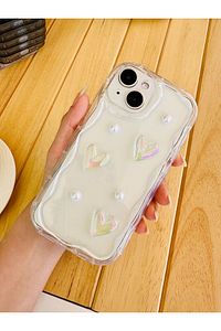 Iphone 14 Plus Ve 15 Plus Kamera Korumalı 3d Oyuncak Inci Tasarımlı Silikon Kılıf ürün fotoğrafı