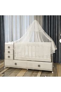 Yıldız 3 Kapaklı Bebek Odası Takımı Gri Yatak Ve Uyku Seti Kombinli Gri Uykusetli ürün fotoğrafı