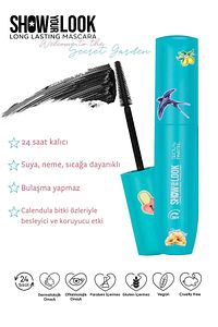 Show Your Look 24h Long Lasting Volume Mascara - Maskara Secret Garden ürün fotoğrafı