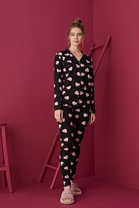 Pamuklu Düğmeli Pijama Takım ürün fotoğrafı