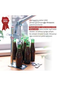 Şişe Kapatma Aleti 1.sınıf Soda Gazoz Kapağı Kapama Makinası 500 Adet Kapak ürün fotoğrafı