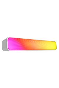 Md-sbt25 Beyaz Rgb Oyuncu Speaker Soundbar Sese Duyar 10wmicrosd Taşınır Bluetooth Hoparlör Speaker ürün fotoğrafı