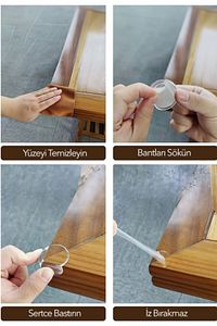 1 Adet Bebek Çocuk Masa Kenar Köşe Koruyucu 1 Adet ürün fotoğrafı