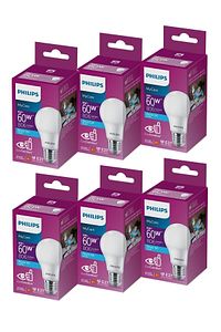 Led 8-60w Ampul 6500k Beyaz Işık 6lı Tasarruflu Ampül-ultralife- ürün fotoğrafı