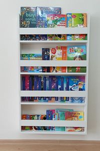 Montessori Kitaplık&çocuk Odası Kitaplık&bebek Odası Eğitici Kitaplık 4 Raflı Beyaz ürün fotoğrafı