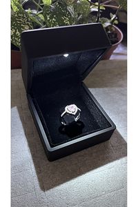 Işıklı Yüzük Kutusunda Kalpli Yüzük Ayarlanabilir Kalpli Pandora&ç Yüzük Ciddi Ilişki Yüzüğü ürün fotoğrafı