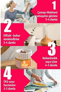 6 Lı Uçucu Yağ Buhurdanlık Yağı Difüzör Esansı Oda Kokusu Esansıhava Nemlendirici Esans,kurutma Topu ürün fotoğrafı