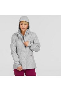 Quechua Kadın Outdoor Yağmurluk - Alacalı Gri - Mh100 ürün fotoğrafı
