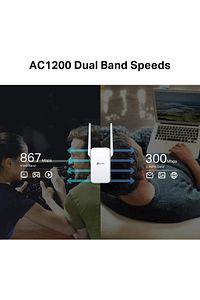 RE315 AC1200 Mbps Harici Antenli, Ethernet Portlu ve Access Point Modlu Menzil Genişletici ürün fotoğrafı