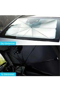 Tüm Araçlar Için Araba Ön Cam Güneşlik Katlanabilir Güneşlik Şemsiye Ön Cam Gölgelik Esnek ürün fotoğrafı