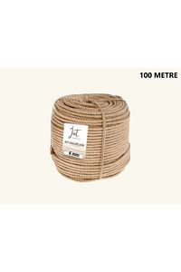 6 Mm Jüt Halat Kendir Urgan Halat Ip 100 Metre Dekoratif Halat ürün fotoğrafı