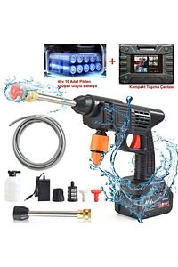 48v Şarjlı 12000 Mah Akülü Oto Araç Yıkama, Bahçe Sulama Tabancası Makinesi Yüksek Basınçlı ürün fotoğrafı
