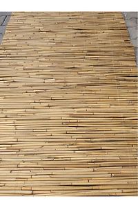 1m X 5m Hasır Kamış Çit Bambu Gölgelik Bahçe Dekor Misina Örgü Kamış ürün fotoğrafı