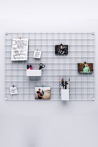 60x80 Full Aksesuarlı Metal Fotoğraf Askısı Tel Pano Beyaz ürün fotoğrafı
