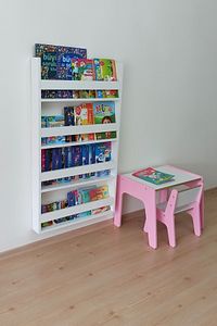 Montessori Kitaplık&çocuk Odası Kitaplık&bebek Odası Eğitici Kitaplık 4 Raflı Beyaz ürün fotoğrafı