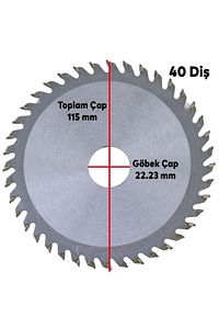 Ahşap Testere Kesici 115 Mm 40 Diş Spiral Ağaç Sunta Kesme Testeresi Avuç Taşlamalar Için (2 ADET) ürün fotoğrafı