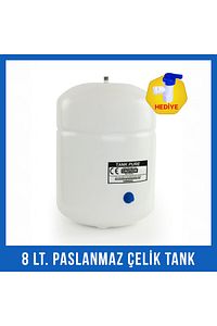 Su Arıtma Cihazı 8 Lt Çelik Tank -deposu Arıtma Tankı- Arıtma Cihazı Deposu ürün fotoğrafı