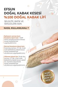Doğal Kabak Kesesi Lif Selülite Batık Ve Sivilcelere Son ürün fotoğrafı