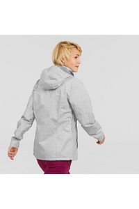 Quechua Kadın Outdoor Yağmurluk - Alacalı Gri - Mh100 ürün fotoğrafı