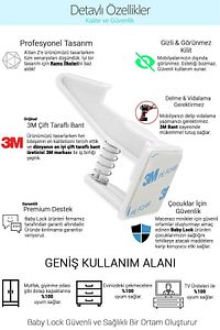 10 Adet Bebek Çocuk Kilit Çekmece Dolap Güvenlik Kilidi - Gizli Dayanıklı Estetik Tasarım ürün fotoğrafı