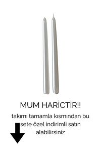 Özel Tasarım Kokulu Mum Vazo Şamdan Ve Aksesuar Seti(SAMDAN MUMU HARİÇTİR) ürün fotoğrafı