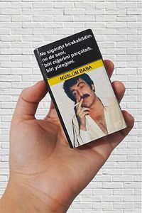 Müslüm Gürses Ne Sigarayı Bırakabildim Standart Sigara Tabakası Kutusu ürün fotoğrafı