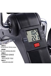 Küçük Boy Pedal Egzersiz Bisikleti Ev Direnç Fitness Ekipmanları Koşu Bisikleti Bandı Aleti Cihazı ürün fotoğrafı