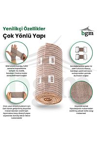 Elastik Bandaj 10 Cm Yüksek Kalite Esneklik Ve Dayanıklılık ürün fotoğrafı