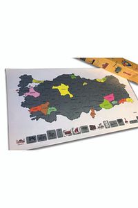Gez-kazı Türkiye Haritası - Kazınabilir Harita ürün fotoğrafı