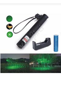 Green Laser Pointer Şarjlı Güçlü Yeşil Lazer Metal Kasa ürün fotoğrafı
