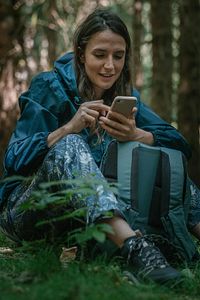 Kadın Outdoor Yağmurluk - Mavi - Raincut 1/2 Zip ürün fotoğrafı