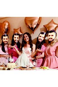 Kişiye Özel Bekarlığa Veda Eğlenceli Damat Yüz Maskesi - 5 Adet ürün fotoğrafı