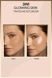 3 in 1 Glowing Skin Tinted Moisturizer SPF 50 Işıltılı Aydınlatıcı Krem ürün fotoğrafı