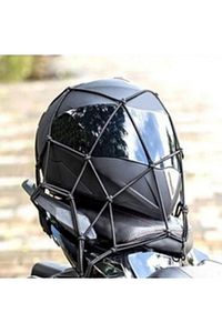 Motosiklet Bagaj Filesi Ahtapot 16 Gözlü Motor Kask Bağlama Eşya Taşıma Filesi siyah ürün fotoğrafı