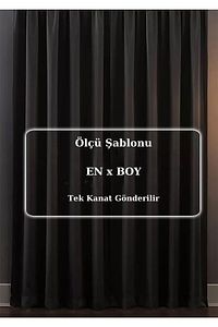 Blackout Işık Geçirmez Fon Perde V-14 Füme Pilesiz Ekstraforlu Karartma Güneşlik (ENXBOY) ürün fotoğrafı