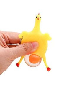 Squishy Yumurtlayan Tavuk Anahtarlık Çanta Ve Cüzdan Süsü Hediyelik Popit ürün fotoğrafı