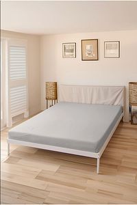 Lastikli Pamuk Penye Çarşaf Gri 180x200 Littlekingsize ürün fotoğrafı